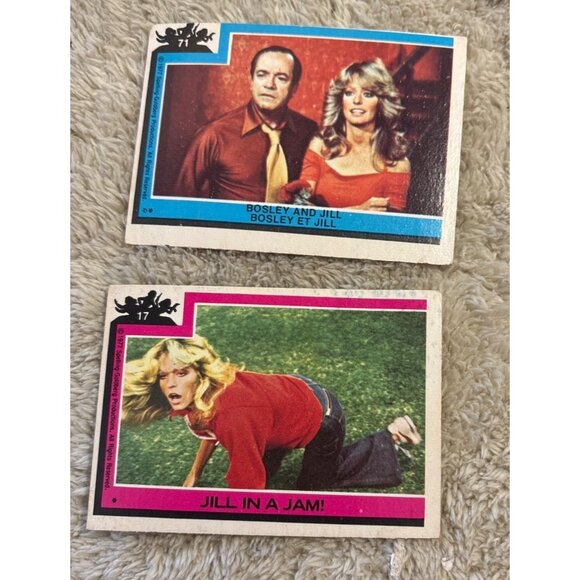 Vintage 1977 Charlies Angels Topps Trading Cards Lot Of 18 Farah Fawcett - Picture 4 of 11